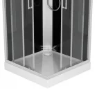 Sanotechnik MIAMI komplett hidromasszázs zuhanykabin elektronikával, króm kerettel