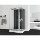 Sanotechnik BOSTON komplett hidromasszázs zuhanykabin, króm, keverőcsappal