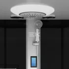 Sanotechnik BOSTON komplett hidromasszázs zuhanykabin, króm, keverőcsappal