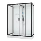 Sanotechnik NEW YORK komplett hidromasszázs zuhanykabin, fehér hátfallal