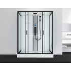 Sanotechnik NEW YORK komplett hidromasszázs zuhanykabin, fehér hátfallal