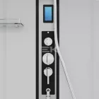 Sanotechnik NEW YORK komplett hidromasszázs zuhanykabin, fehér hátfallal