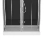 Sanotechnik NEW YORK komplett hidromasszázs zuhanykabin, fekete hátfallal