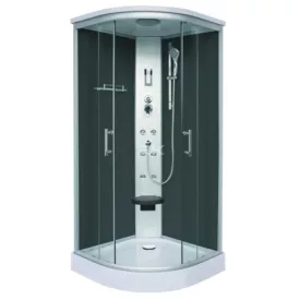 Sanotechnik SCALA hidromasszázs zuhanykabin, fekete