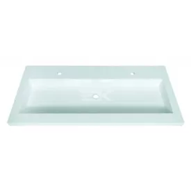 Sanotechnik Öntött márvány mosdó, ráépíthető, dupla