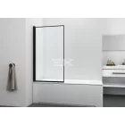 Sanotechnik Kádfal, egyrészes, matt fekete