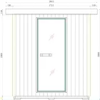 Sanotechnik LAHTI kültéri infra- és finn szauna, 5-6 személyes