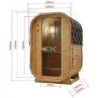 Sanotechnik LINDHOLM kültéri finn szauna, egy-kétszemélyes