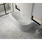 Sanotechnik BALI falsíkra/sarokba állítható aszimmetrikus fürdőkád, balos kivitel