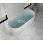 Sanotechnik BALI falsíkra/sarokba állítható aszimmetrikus fürdőkád, balos kivitel