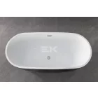 Sanotechnik CUBA szabadon álló fürdőkád, fekete/fehér