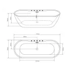 Sanotechnik ARUBA szabadon álló fürdőkád