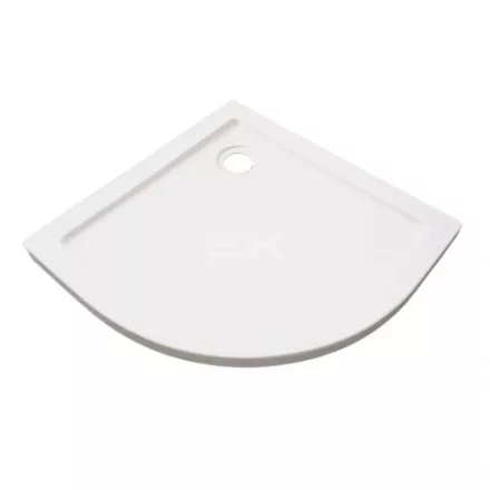 Sanotechnik ZEUS 80 íves zuhanytálca, fehér, kőhatású, R550