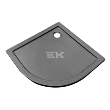 Sanotechnik ZEUS 80 íves zuhanytálca, antracitszürke, kőhatású, R550