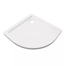   Sanotechnik ZEUS 90 íves zuhanytálca, fehér, kőhatású, R550