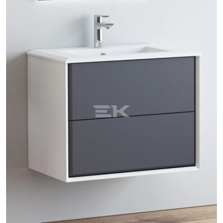 Sanotechnik DELTA 70 függesztett bútorszett, antracit/fehér