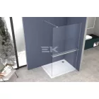 Sanotechnik Törölközőtartó piperepolccal zuhanyfalakhoz, 120 cm, króm