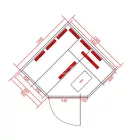 Sanotechnik DELUXE infrakabin, négyszemélyes