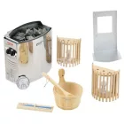 Sanotechnik PANORAMA BLACK finn szauna, kétszemélyes