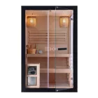 Sanotechnik PANORAMA BLACK finn szauna, kétszemélyes