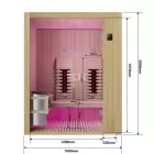 Sanotechnik ALASKA infra- és finn szauna kombináció, kétszemélyes