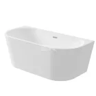 SILIA - Akril fürdőkád, fali/szabadonálló - 160 cm - fehér - KDS_016W