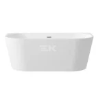 SILIA - Akril fürdőkád, fali/szabadonálló - 170 cm - fehér - KDS_017W