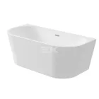 SILIA - Akril fürdőkád, fali/szabadonálló - 170 cm - fehér - KDS_017W