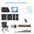 Sanotechnik BILLUND 2 kétszemélyes infraszauna, 1,85 kW