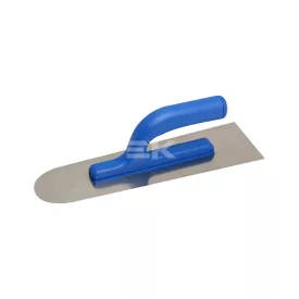   Kubala Rozsdamentes simító, 105x325 mm, félkör orrésszel, műanyag markolat