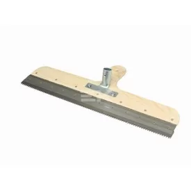   Kubala Rozsdamentes ragasztóterítő spatulya, 560 mm, fogazás 4x2,5 mm, rétegelt lemez nyél