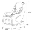 Sanotechnik Luxus masszázsfotel, fekete