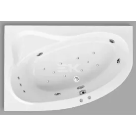   Kád, Aquatrend W-Bath Artemide 150x100x59 balos Hydro + Areo rendszer