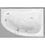 Kád, Aquatrend W-Bath Artemide 150x100x59 jobbos Hydro + Aero rendszer