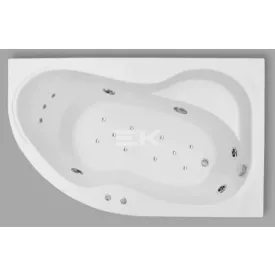   Kád, Aquatrend W-Bath Carina 150x105x64 jobbos Hydro + Aero rendszer