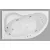 Kád, Aquatrend W-Bath Carina 160x105x64 balos Hydro + Areo rendszer
