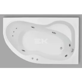   Kád, Aquatrend W-Bath Carina 160x105x64 jobbos Hydro rendszer