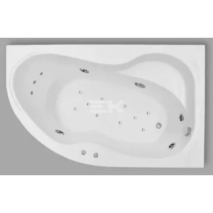 Kád, Aquatrend W-Bath Carina 160x105x64 jobbos Hydro+ Aero rendszer