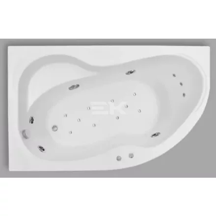 Kád, Aquatrend W-Bath Carina 170x105x64 balos Hydro+ Aero rendszer