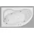 Kád, Aquatrend W-Bath Carina 170x105x64 balos Hydro+ Aero rendszer