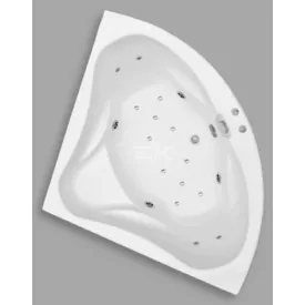   Kád, Aquatrend W-Bath Michelle 140x140x63 Hydro + Aero rendszer