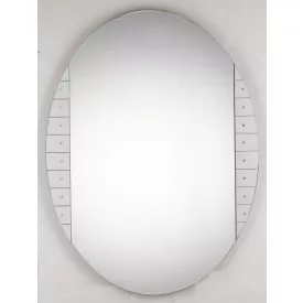   Sanotechnik Tükör világítás nélkül, ovális, oldalszegéllyel
