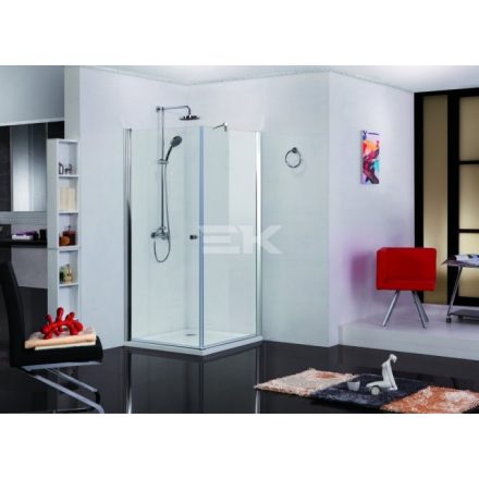 Sanotechnik ELEGANCE sarokkabin lengőajtóval N1590 90x90x195 cm (6 mm)
