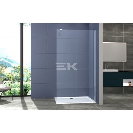 Sanotechnik Walk-in zuhanyfal, 8 mm-es víztiszta üveg, 80 cm