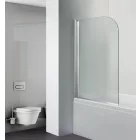 Kádparaván, Aqualife HX-112C, 75x130 cm, átlátszó üveggel