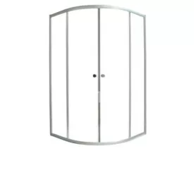 Sanotechnik Íves sarokkabin 2 tolóajtóval, fehér