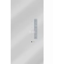   Sanotechnik E-ROM elektromos design radiátor, tükör (digitális termosztáttal, érintőgombos vezérléssel, távirányítóval)