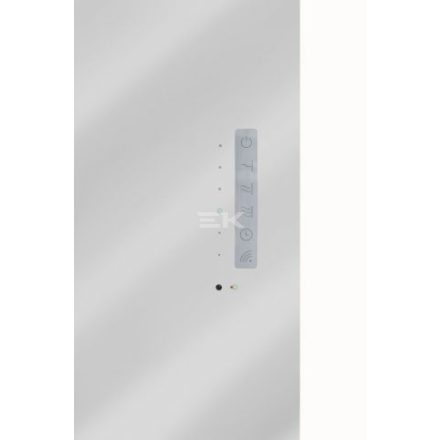 Sanotechnik E-ROM elektromos design radiátor, tükör (digitális termosztáttal, érintőgombos vezérléssel, távirányítóval)