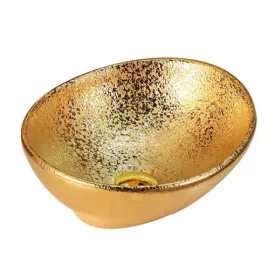 Sanotechnik Kerámiamosdó, síklapos, ovális, antik arany