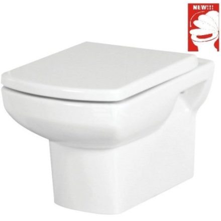 Sanotechnik NERO fali WC soft close ülőkével